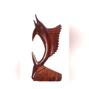 Vintage Handcarved Wooden Marlin